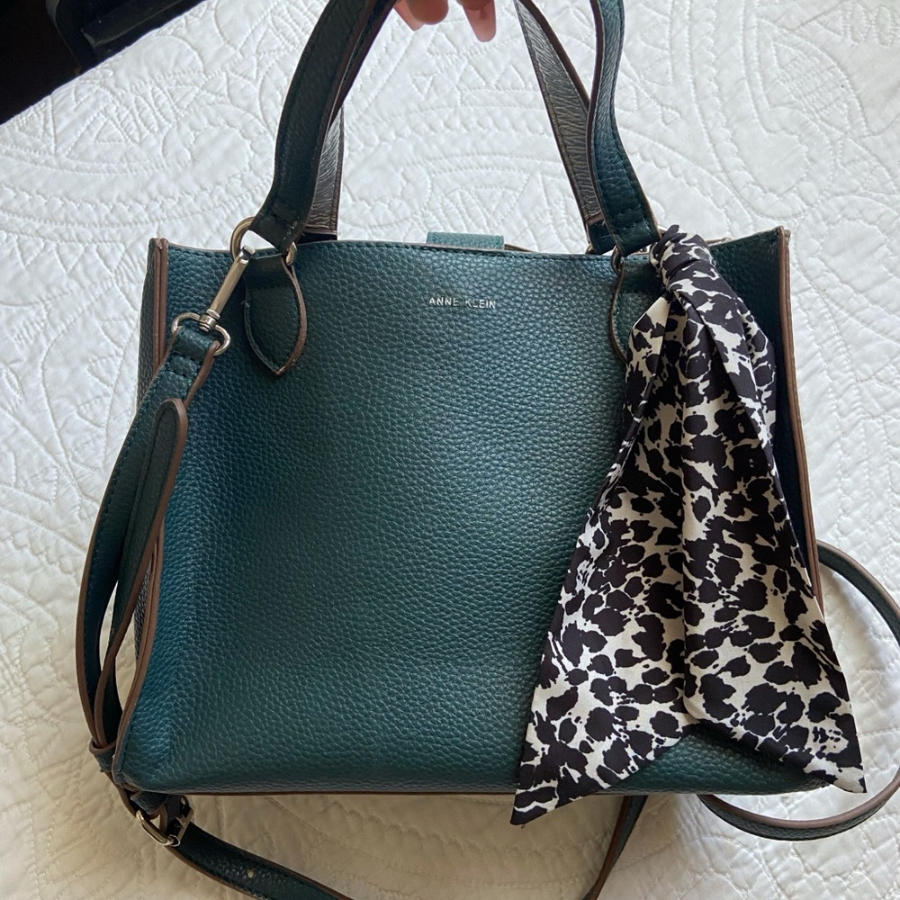 Anne Klein Green Tote Bag